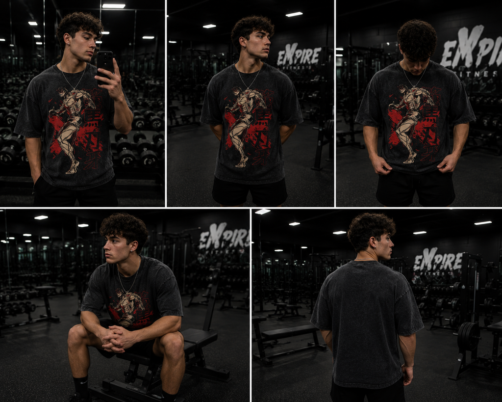 Gym Anime T-Shirt (Single Piece)