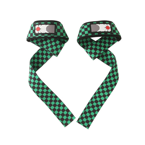 1 Pair Of Deadlift Straps ,Anime Lifting Straps , Anti Slip Perfect for Strength Athletes, Powerlifters and Weightlifters