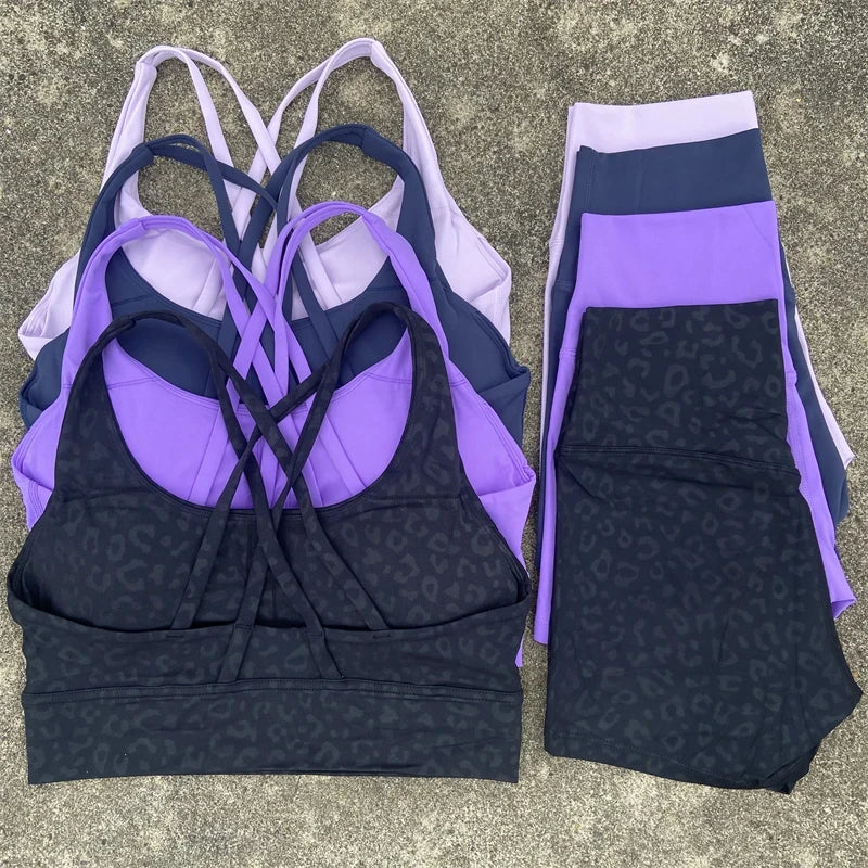 Yoga Clothes Set 2 Piece Gym Sports Shorts Set Women