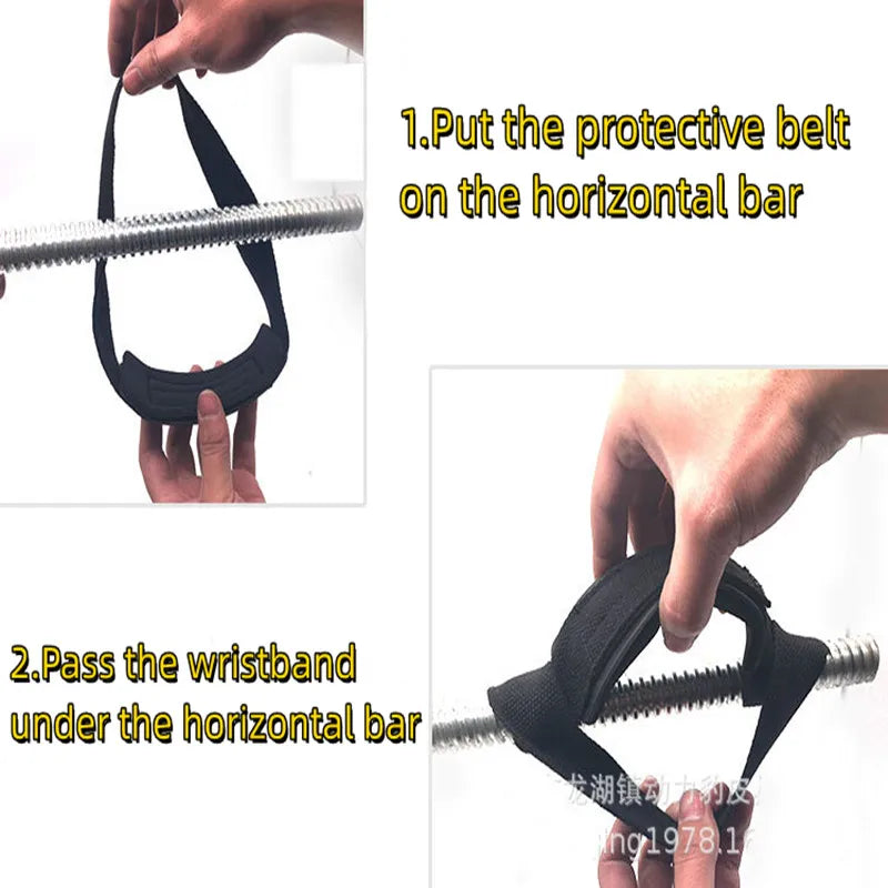 Anti Slip Gym Lifting Straps for Barbell Deadlift Booster Belt Fitness.