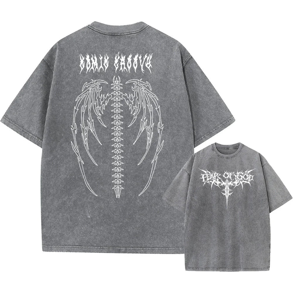 Oversized Printed Tshirts Men Gym