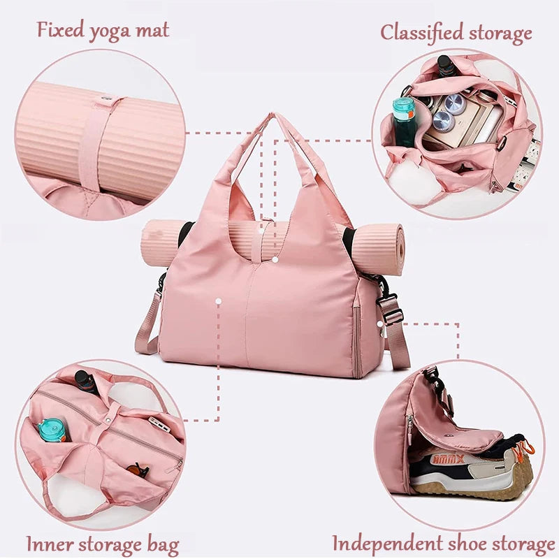 Yoga Mat Bag Gym Fitness Handbags for Women Men