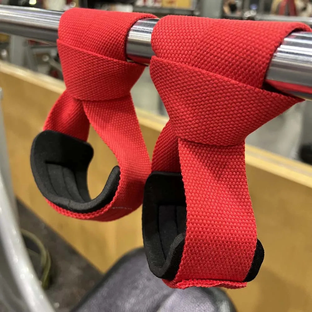 Anti Slip Gym Lifting Straps for Barbell Deadlift Booster Belt Fitness.